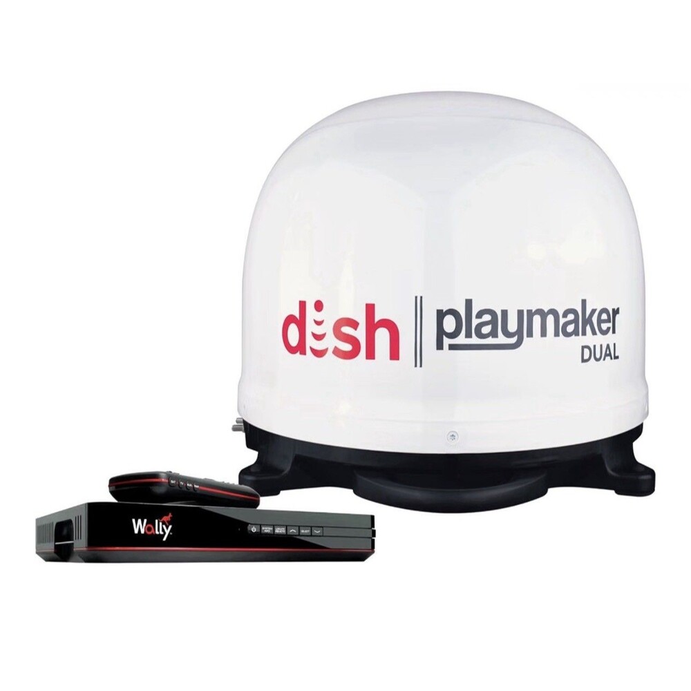 WINEGARD PL8000R Dish Playmaker Bundle Automatic Satellite Antenna, White